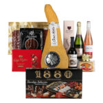 Lote de Navidad en Caja de Madera Jamonera n&ordm; 35