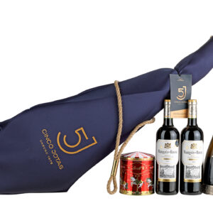 Lote de Navidad en Caja de Madera Jamonera nº 37
